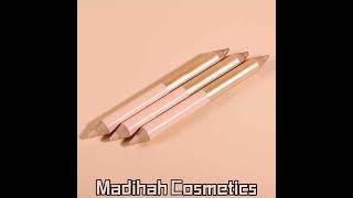 China Madihah Makeup Long-lasting Custom Logo Cosmetics 2 in 1 Eyebrow Highlighter Pencil Factory