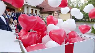 Pudło niespodzianka z balonami - Crazy Fun Atrakcje na wesele Białystok