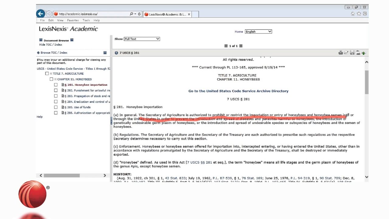 LexisNexis Academic Legal Research - YouTube