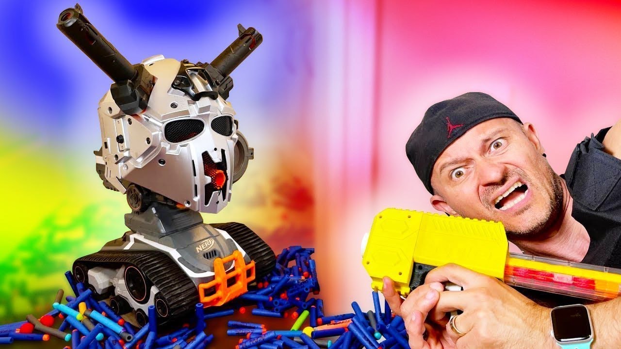 Nerf Heavy Weapon Guys 사악한 탱크 전투 Youtube