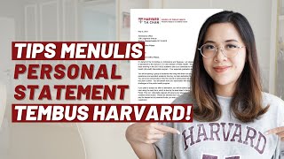 Tips Menulis Personal Statement Tembus Harvard