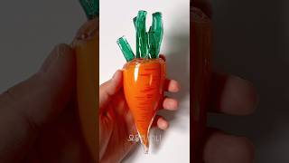 DIY Carrot🥕 Squishy with nano tape #shorts