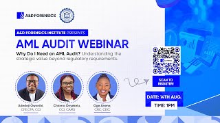 𝐀𝐌𝐋 𝐀𝐔𝐃𝐈𝐓 𝐖𝐄𝐁𝐈𝐍𝐀𝐑: Why Do I Need an AML Audit