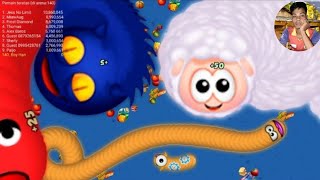 Worms Zone .io - hungry Snake/Wormate.io/slither.io #short video