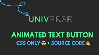 ASMR | Animated Text Button ✨ | CSS Only + Source Code