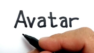 VERY EASY , How to turn words AVATAR into cartoon for kids