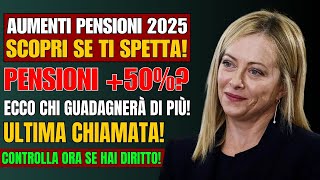 🚨🔵 PENSIONI MARZO 2025: SOLDI IN PIÙ? AUMENTO DEL 50% E NUOVE DATE – SCOPRI SUBITO COSA SUCCEDE!