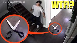If you ever find these Giant Scissors in your house, Run away FAST!! (Clown is inside)