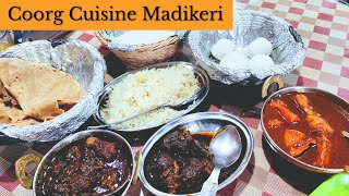 Coorg Cuisine Restaurant, Madikeri |Best Traditional Kodava Food in Coorg |Shopping in Coorg Market