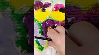 Watercolor Pansies Free and Easy! Have fun, let the paint run & remember you can always make changes