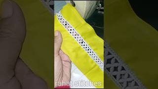 joint lace lagane ka tarika #jointlace #shorts #viral #sewing #sewingtips #stitchingtips #panel