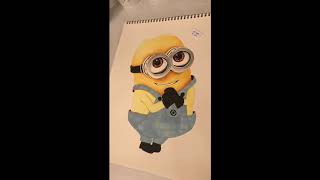 Drawing and coloring a minion character