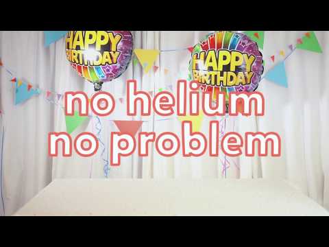 How do you inflate a balloon without helium?