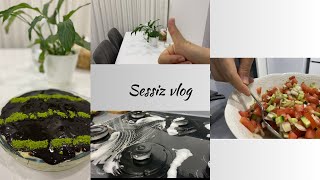 Sessiz vlog/Yalancı profiterol/Ocak temizliği/İftar Sofrası 🤍🍃 #sessizvlog