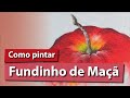 Detalhe 41 - Pintando o fundinho de uma Maçã