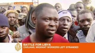 Civilians stranded in Libya's stalemate