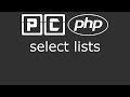 PHP beginners tutorial 48 - select lists