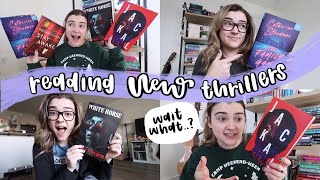 Reading 4 NEW Thriller and Horror Books || Reading Vlog ✨🙌