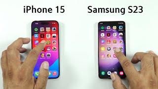 iPhone 15 vs Samsung S23 - SPEED TEST