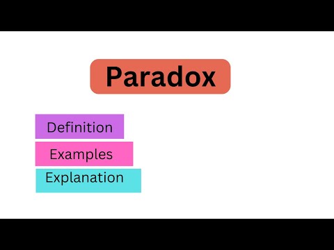 What is an example of paradox?
