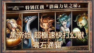 《神魔之塔》潛藏力量之秘 衝破界限的試煉 極速打幻獸零石通關