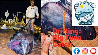 DRIFTING: BIG BLU TUNA CATCHING - TONNO ROSSO OVER 100 CATTURATO A DRIFTING - TONNO GOLFO DI NAPOLI