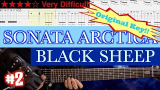 Sonata Arctica - Black Sheep #2 (Original Key)【 BPM=150~200 + Gt.TAB】