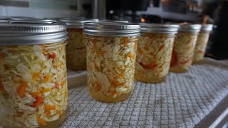 CANNING COLESLAW FOR FAST FOOD MEALS