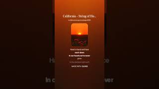 Song for California  - String of Hope #riseabovestruggles #motivation #middaymotivation #OneLesson