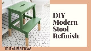 DIY Modern Stool Refinish