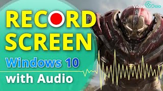 How to Record Screen Windows 10 with Audio - a Tutorial for Beginners | Screen Recorder for pc