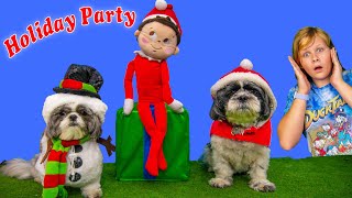 Assistant Dogs Wiggles and Waggles are Ready for a Holiday Party