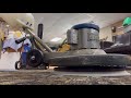 Cleaning carpet with a buffer and rotary brush