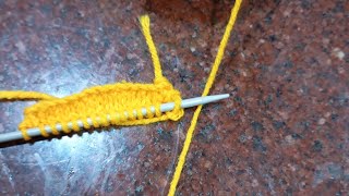 Knitting for New learners with Front and Back lines