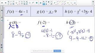 Unit 3: Target 3 - Evaluating Functions