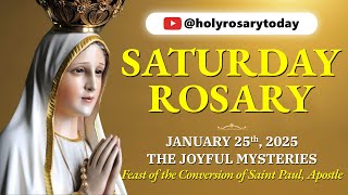 SATURDAY HOLY ROSARY 💛 JANURARY 25, 2025 💛 JOYFUL MYSTERIES OF THE ROSARY [VIRTUAL] #holyrosarytoday