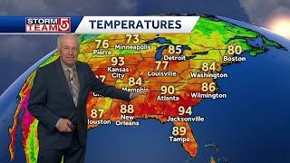 Video: Temperature, humidity will climb throughout week