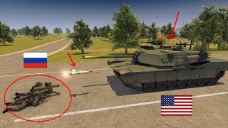 9M113 Konkurs ATGM operator Destroyed US ARMY TANK | Flying USA Tanks | ARMA 3: Military Simulator