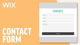 Adding a Contact Form | Wix Tutorial