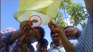 How to fly the Sky lamp/Top funny/របៀបបង្ហោះគោម