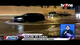 Kota Minyak 'Dubai' Kebanjiran Diduga Akibat Curah Hujan Tinggi