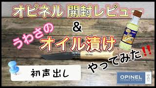 【初声出し】【OPINEL】オピネルナイフの開封レビューとオイル漬けをやってみたDURATECH ナイフ MOSSY OAK ナイフ シースナイフ フルタング 紹介