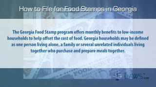 How to File for Food Stamps Georgia