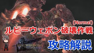 【FF14】ルビーウェポン破壊作戦(Normal)　攻略解説