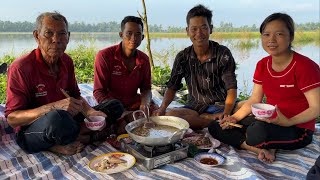 Đang ăn cơm thì con Vắt bò vào cái dĩa luôn Cắm câu cá lóc mùa nước nổi ở đồng Trà Quýt #VXD phần 2