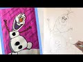 How To Draw Olaf! Easy Disney Frozen Pencil Art. Pause and Copy or Relax and Watch.