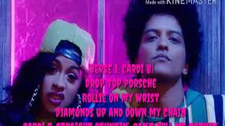 Bruno Mars FT Cardi B:Finesse (REMIX){Lyrics}