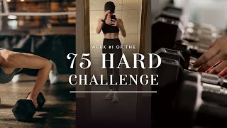 75 HARD | my first week of the internet's toughest fitness challenge, healthy routines, diet, & more