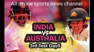 India vs Australia 3rd Test match highlights