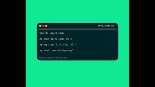 Python PIL - Crop an image